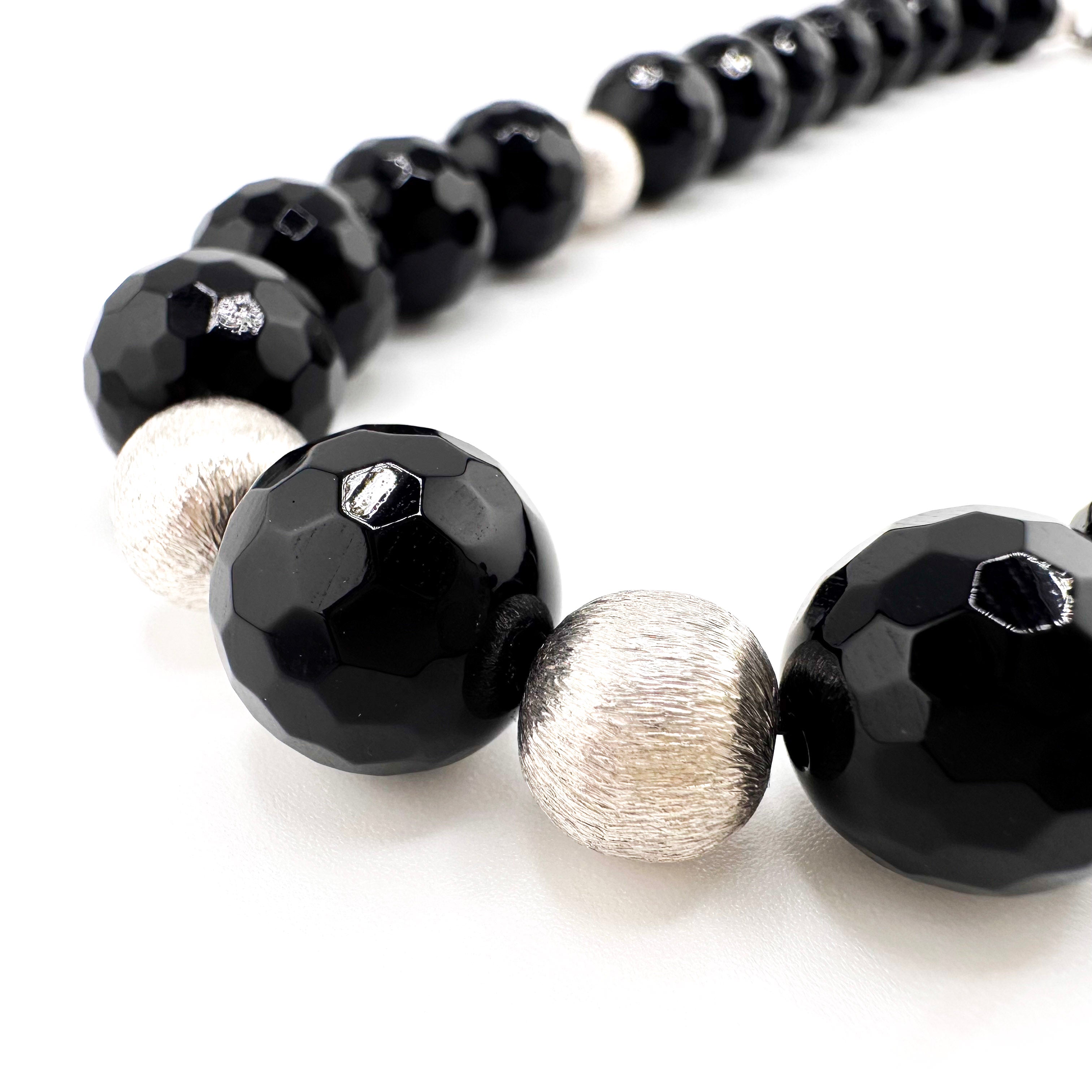 Onyx and Sterling Silver Necklace