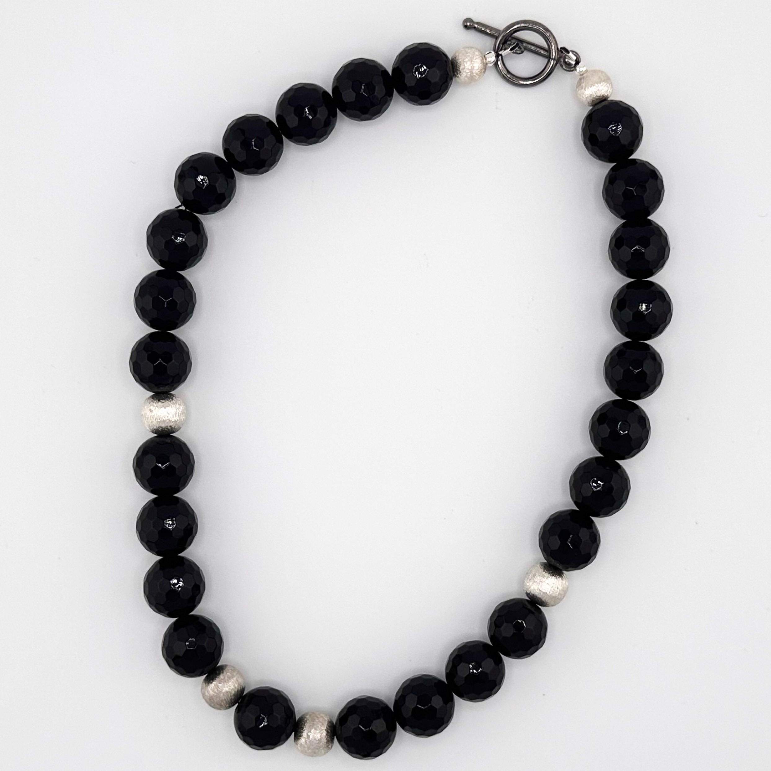 Onyx and Sterling Silver Necklace