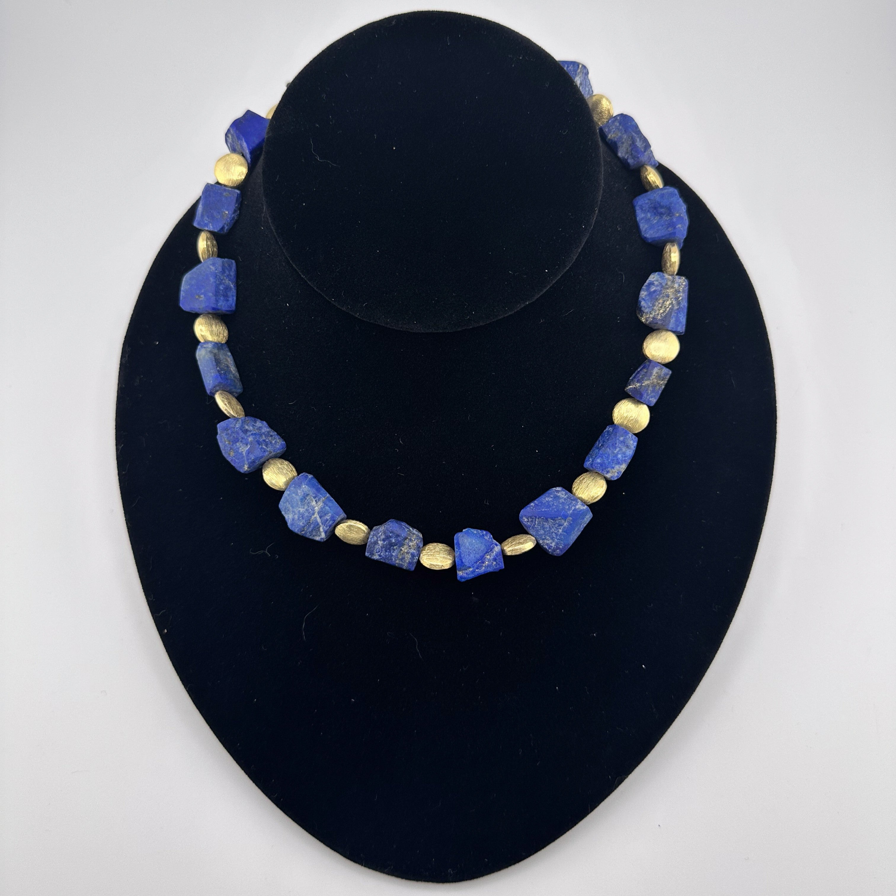 Lapis and 22K Gold Vermeil Necklace
