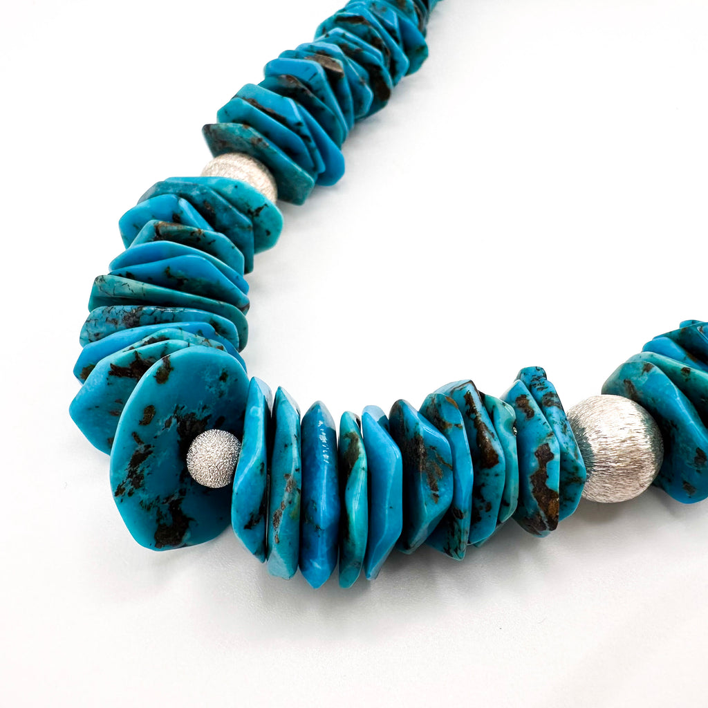 Turquoise (Mexican) and Sterling Silver Necklace