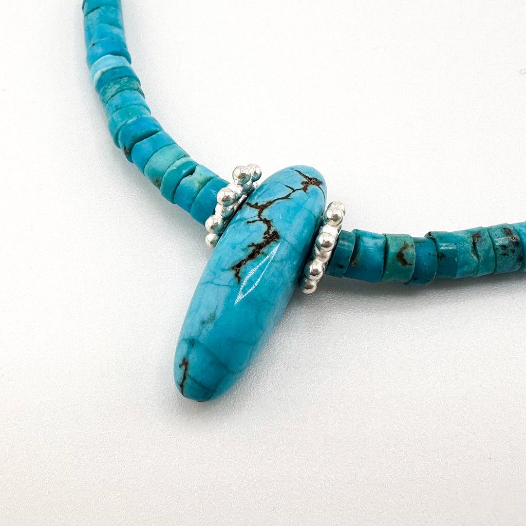 Turquoise (American) and Sterling Silver Necklace
