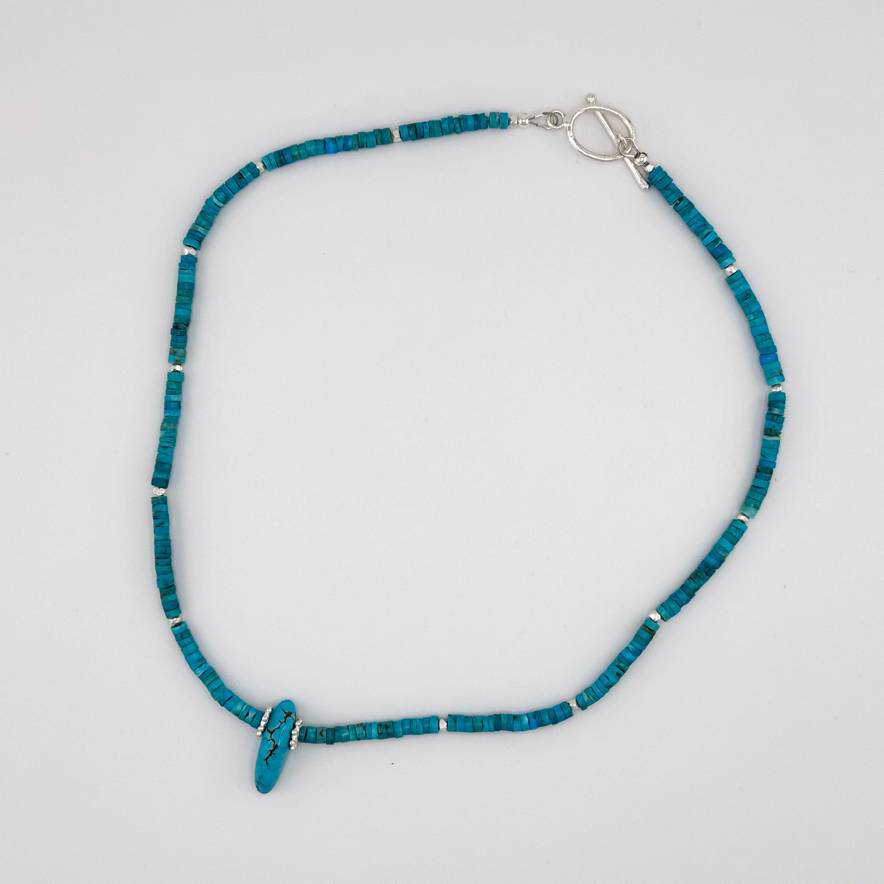 Turquoise (American) and Sterling Silver Necklace