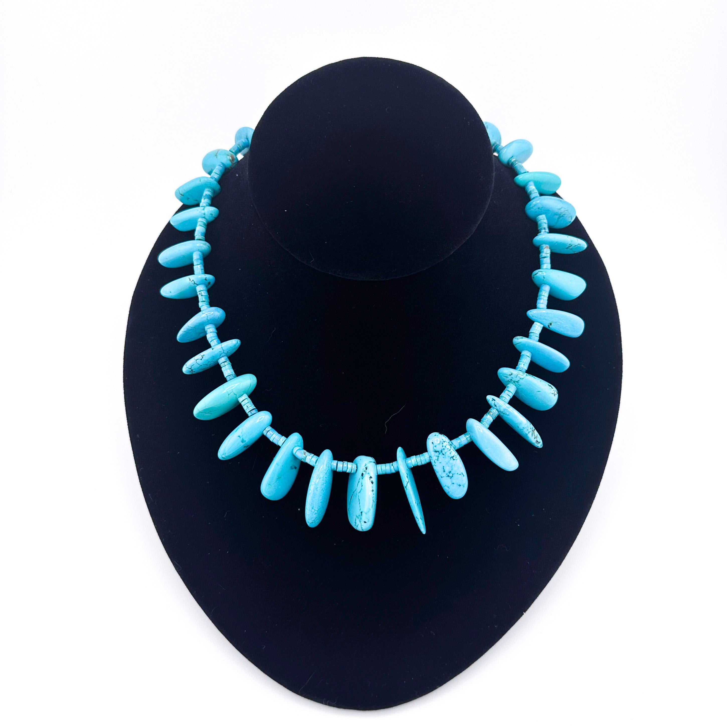 Turquoise (American) and Sterling Silver Necklace