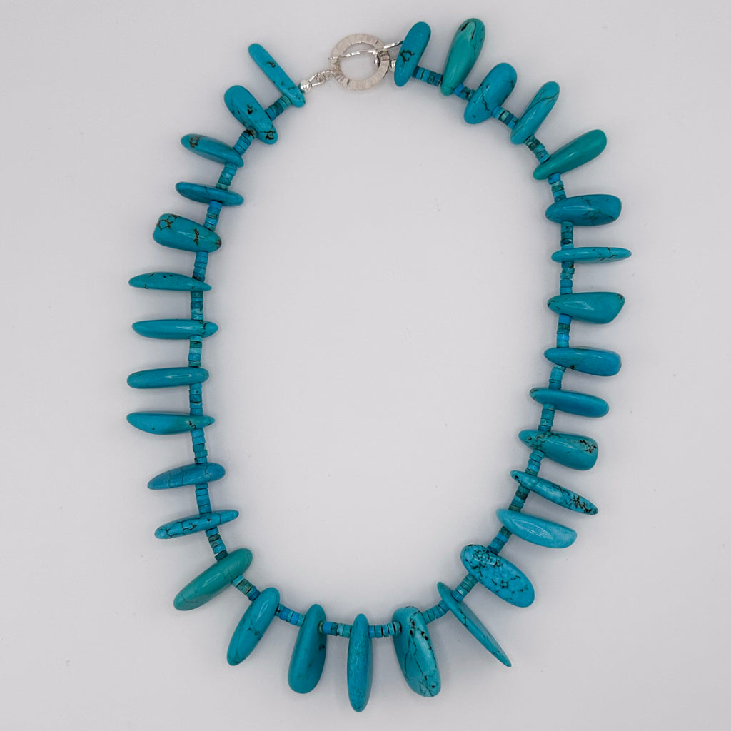 Turquoise (American) and Sterling Silver Necklace