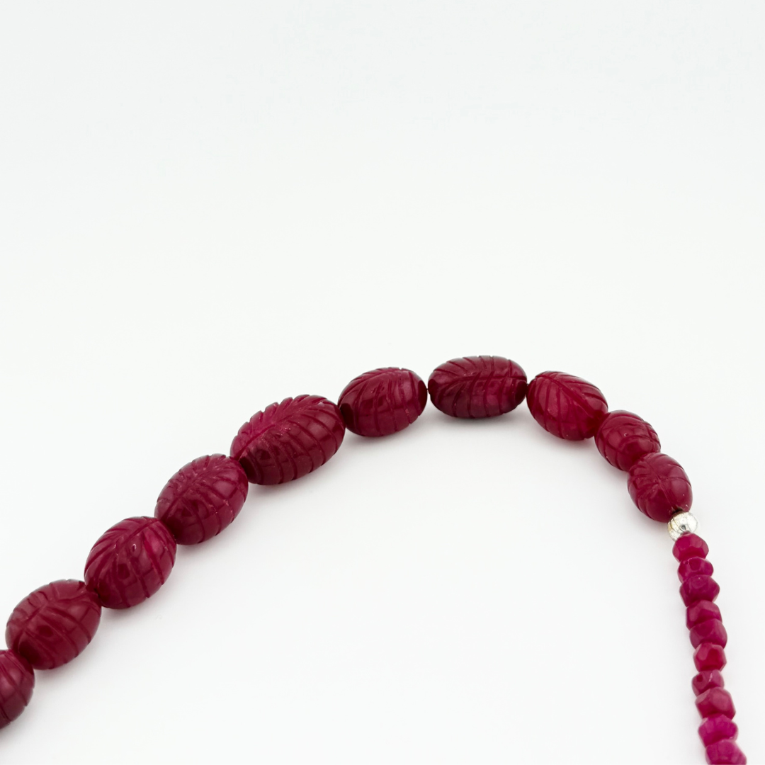 Ruby and Sterling Silver Necklace