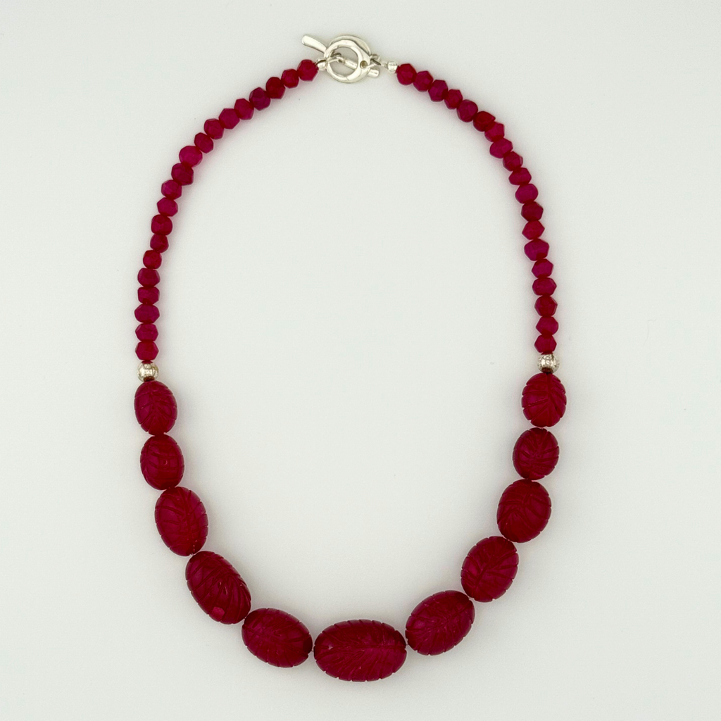 Ruby and Sterling Silver Necklace